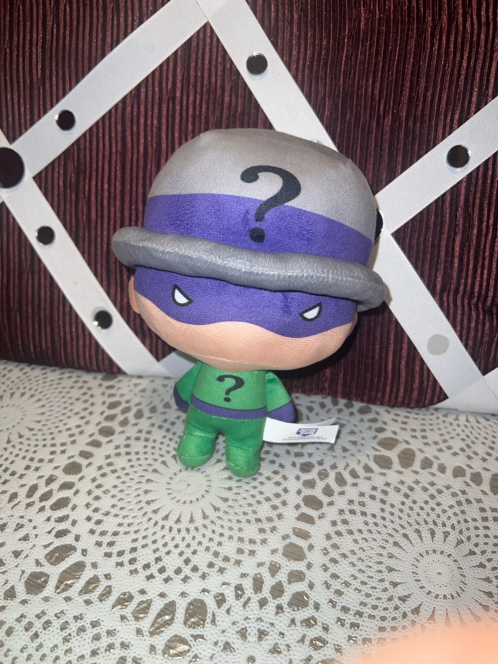 Mystery Mini Plush Riddler-Inspired Green & Purple Kids Toy